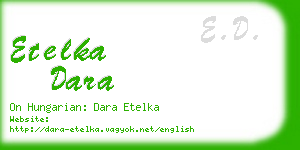 etelka dara business card